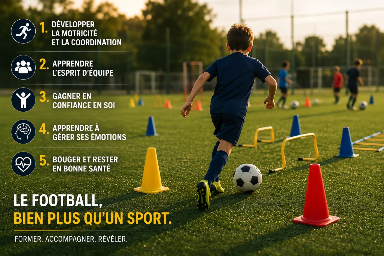 5 bienfaits du football pour le développement de l'enfant